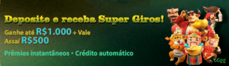 Imagem promocional da 66gg mostrando a plataforma e suas vantagens